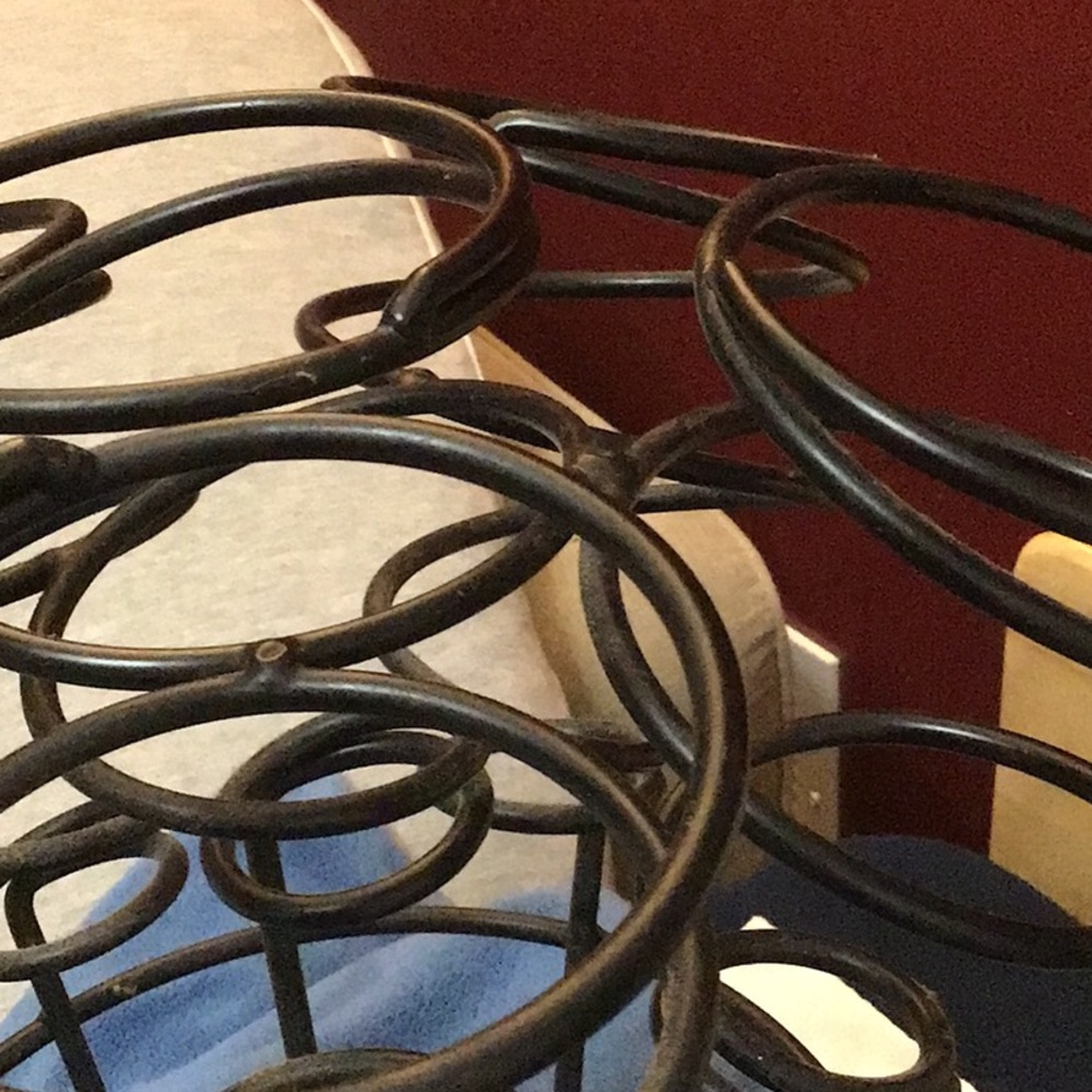 Wrought Iron Wine Rack. - Picture 4 of 4